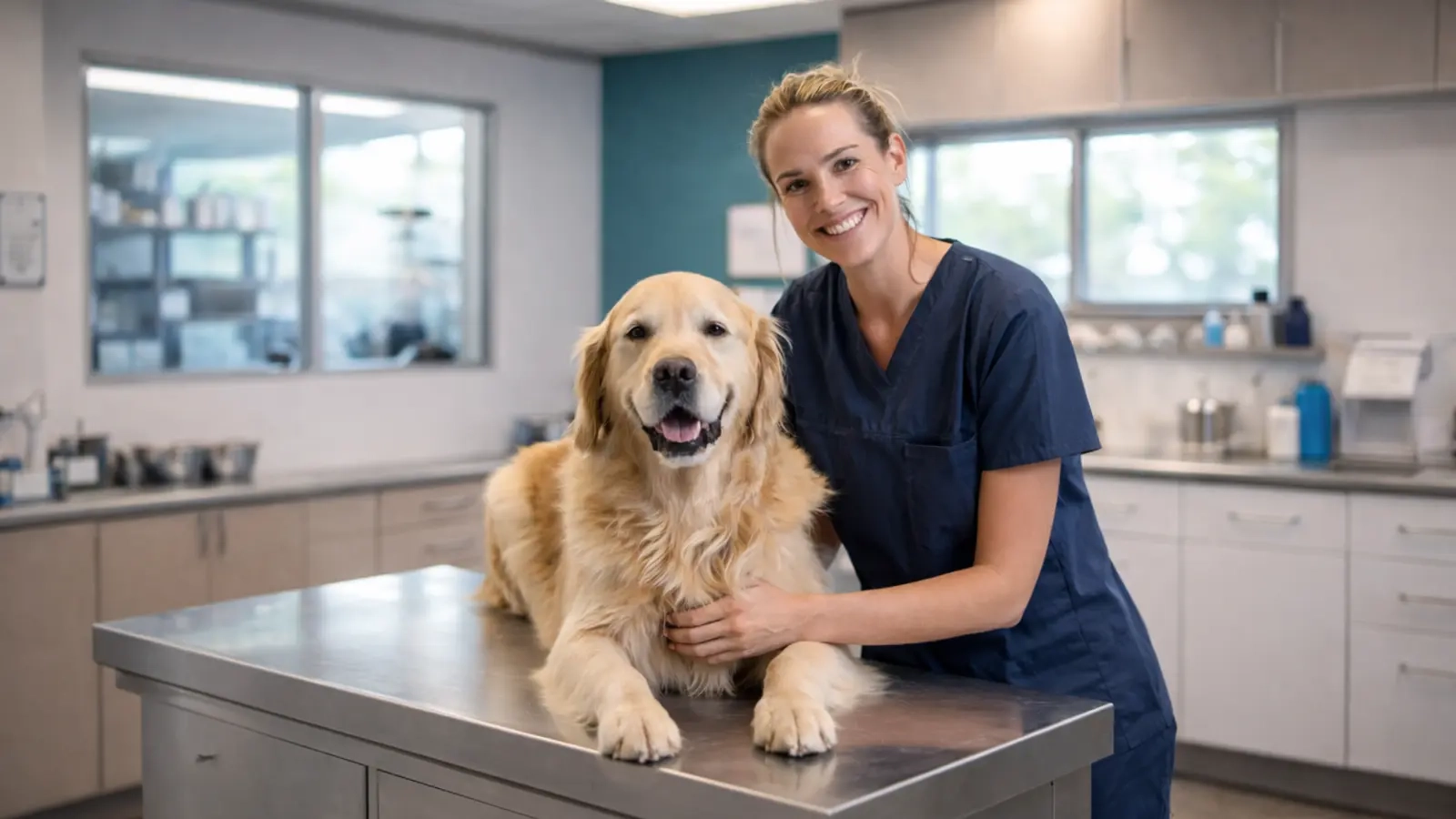 Veterinarian consultation